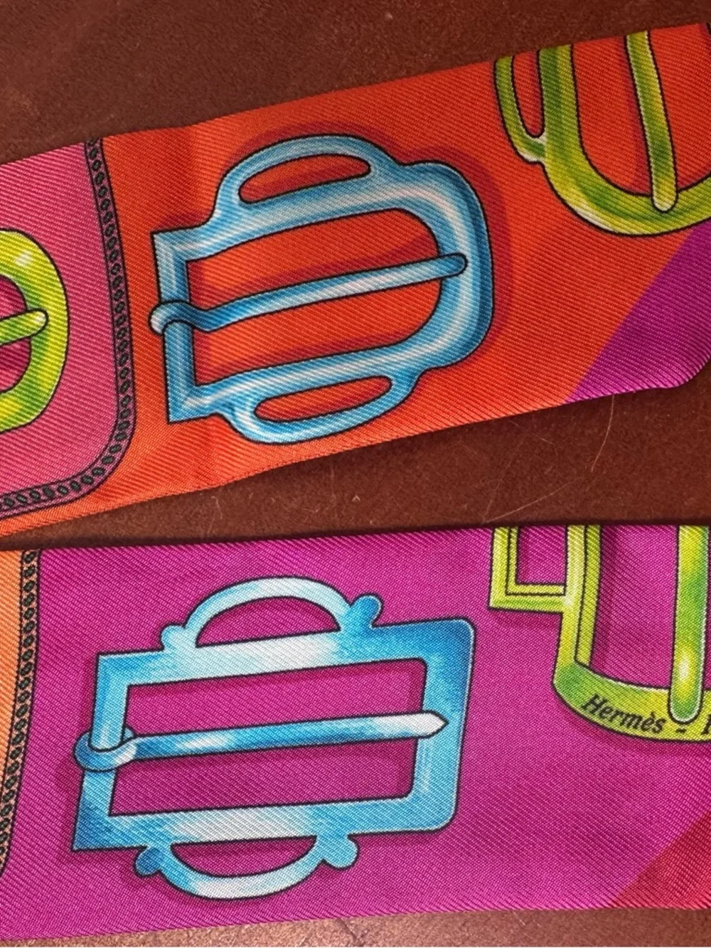 Hermes Twilly BOUCLERIE D ATTELAGE Scarf Silk